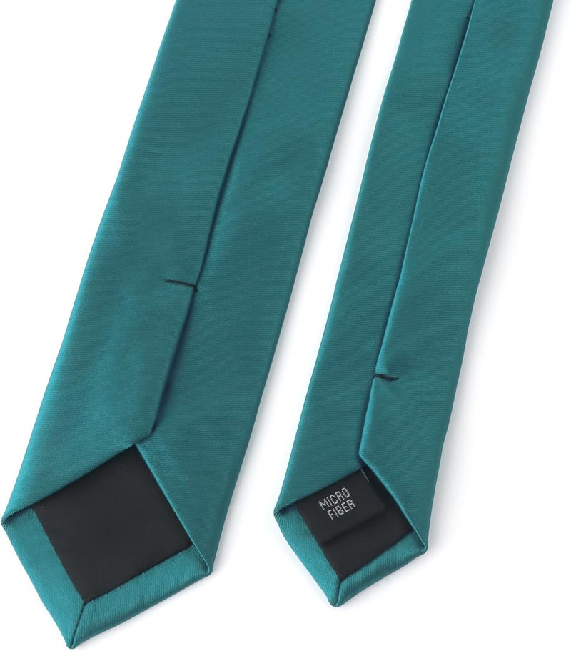 DR ANISON Skinny Tie Men Women 2" (5CM) Slim Necktie Solid Thin Ties Formal - Image 3